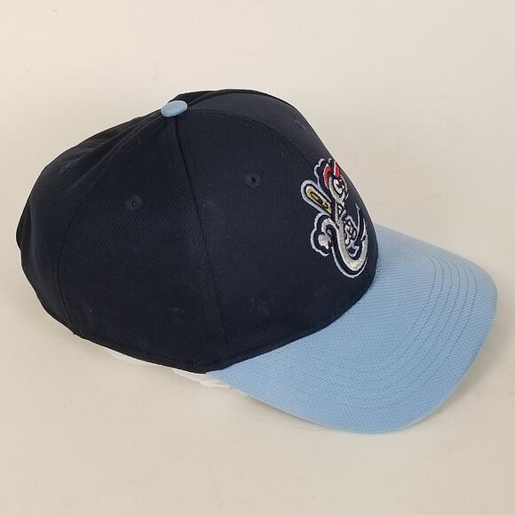 Corpus Christi Hooks Hat Cap Strap Back Navy Blue Light Blue MILB Baseball Mens - Picture 3 of 9